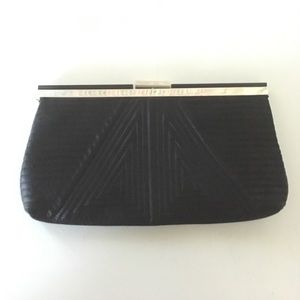 Classic Black Clutch - Jessica McClintock
